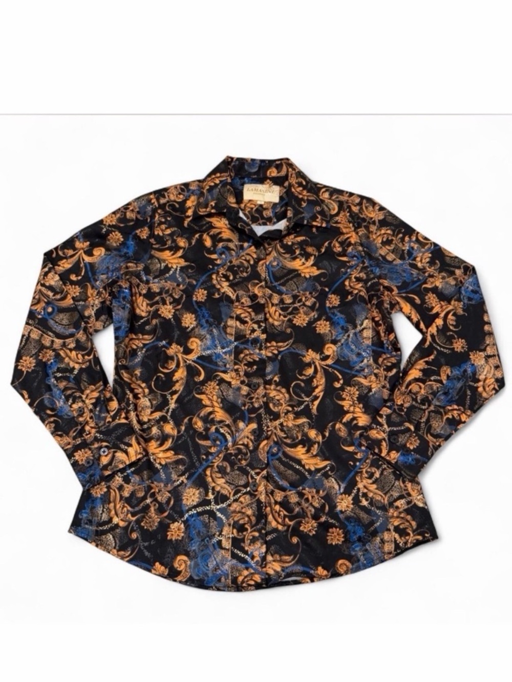 3/$20 Lamasini Floral Western Button Down Blouse Top Women’s Small Rodeo Cowgirl
